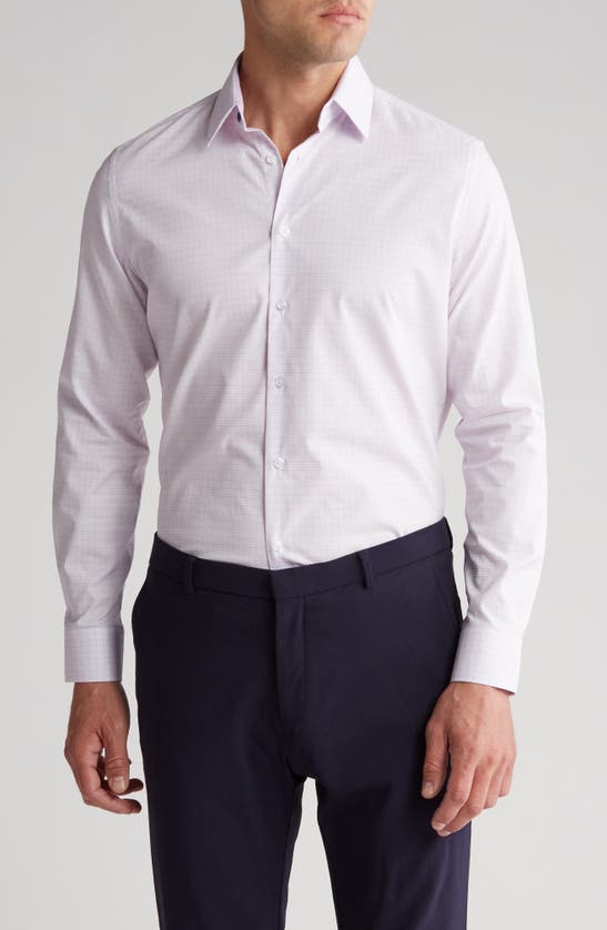 Shop Duchamp Check Tailored Fit Dress Shirt In Pink