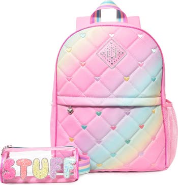 OMG Accessories Kids' Quilted Backpack & Stuff Pouch Set | Nordstrom