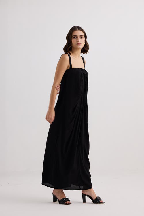 Shop Reistor Twilight Twist Strappy Maxi Dress In Black