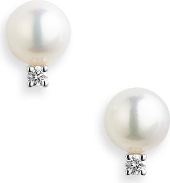 Mikimoto pearl earrings deals nordstrom