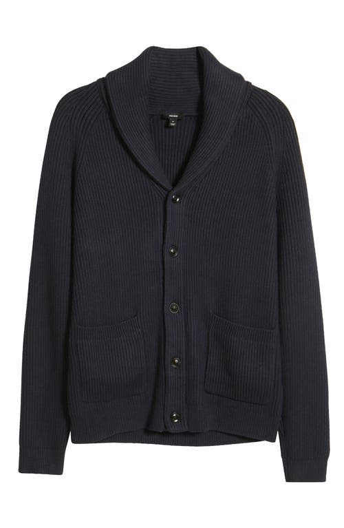 Reiss Winters Shawl Collar Cardigan in Navy 