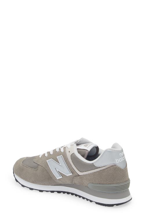 Shop New Balance Gender Inclusive 574 Classic Sneaker In Grey/white