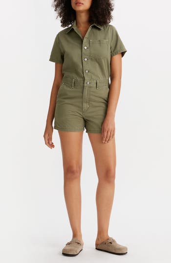 Levi's® Heritage Romper In Olive Night