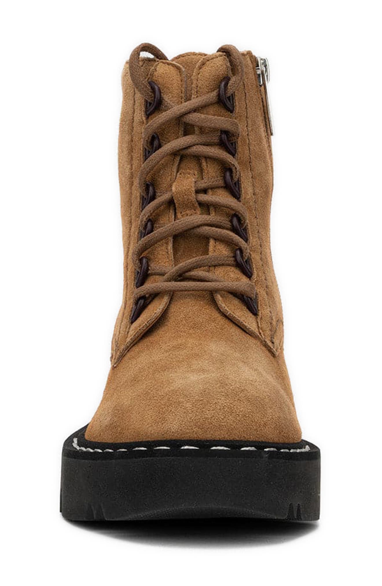 Aquatalia Harlyn Suede Combat Boot (Women) | Nordstromrack