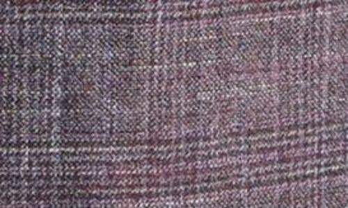 Shop Jack Victor Midland Plaid Wool Blend Sport Coat In Burgundy