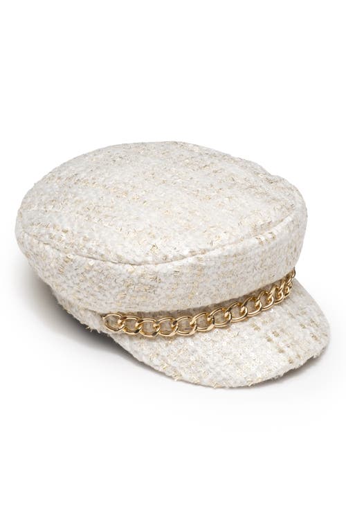 Shop Eugenia Kim Marina Cap In Ivory/gold