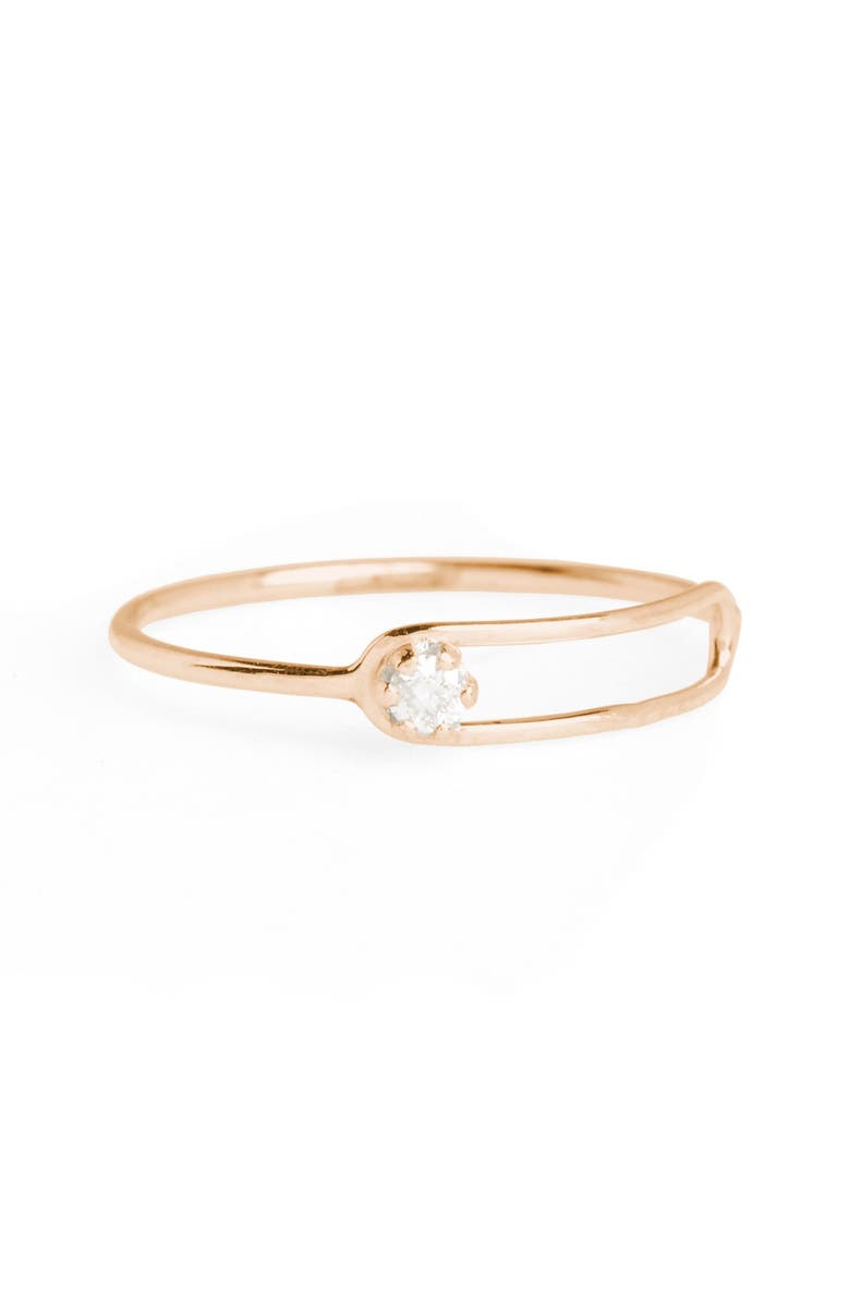 SARAH & SEBASTIAN Nimbus Diamond Oblong Ring | Nordstrom