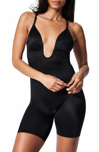 UK official online shop Spanx Strapless Cupped Mid-Thigh Bodysuit