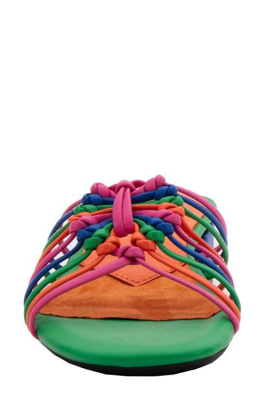 David Tate Excellent Strappy Slide Sandal In Bright Multi