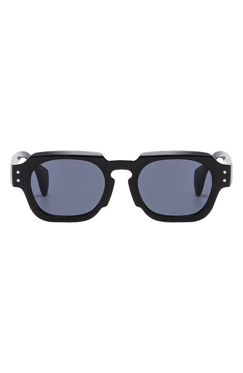 Shop Fifth & Ninth Echo 50mm Polarized Rectangular Sunglasses In Black