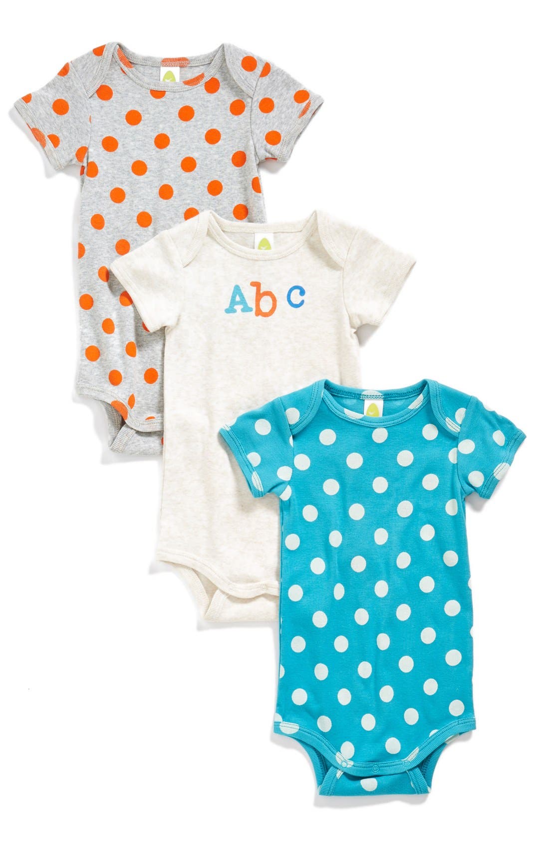 Stem Baby Organic Cotton Bodysuits (3Pack) (Baby) Nordstrom