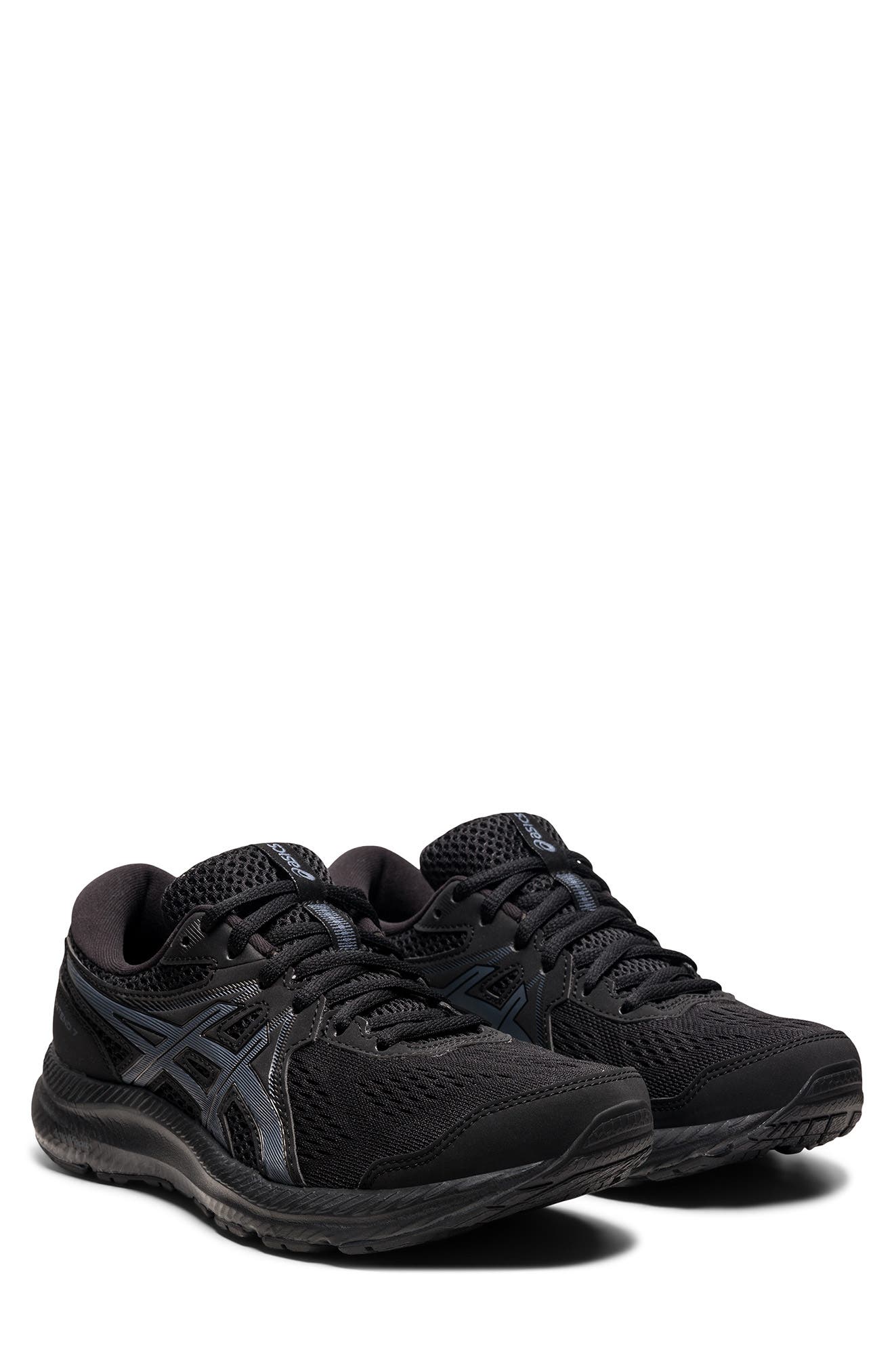 Asics Gel-contend 7 Sneaker In Black/carrier Grey