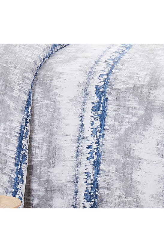 Southshore Fine Linens Premium Collection 300 Thread-count Long Staple Cotton Oversized Duvet Cover Set In Abstraction Blue
