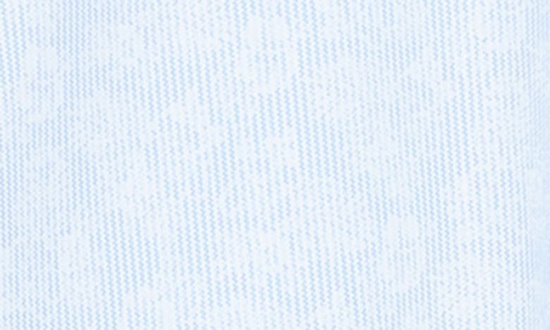 Shop David Donahue Print Cotton Short Sleeve Button-up Shirt In Blue
