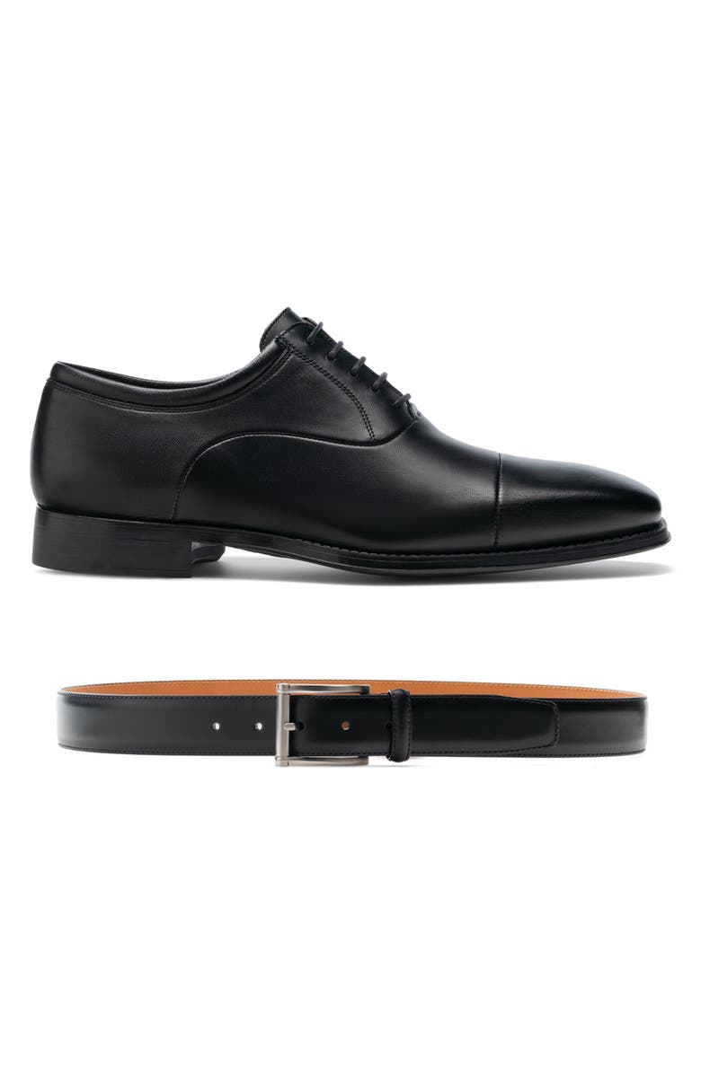 Magnanni Carbon Leather Belt Nordstrom