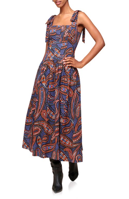 Shop Avec Les Filles Paisley Bow Strap Sundress In Boho Paisley