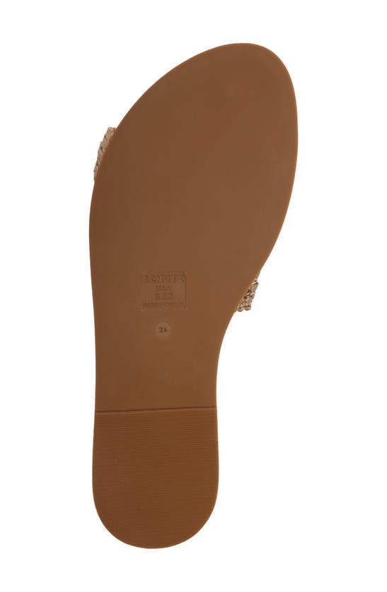Shop Schutz Cinna Slide Sandal In Cobre-black-palha