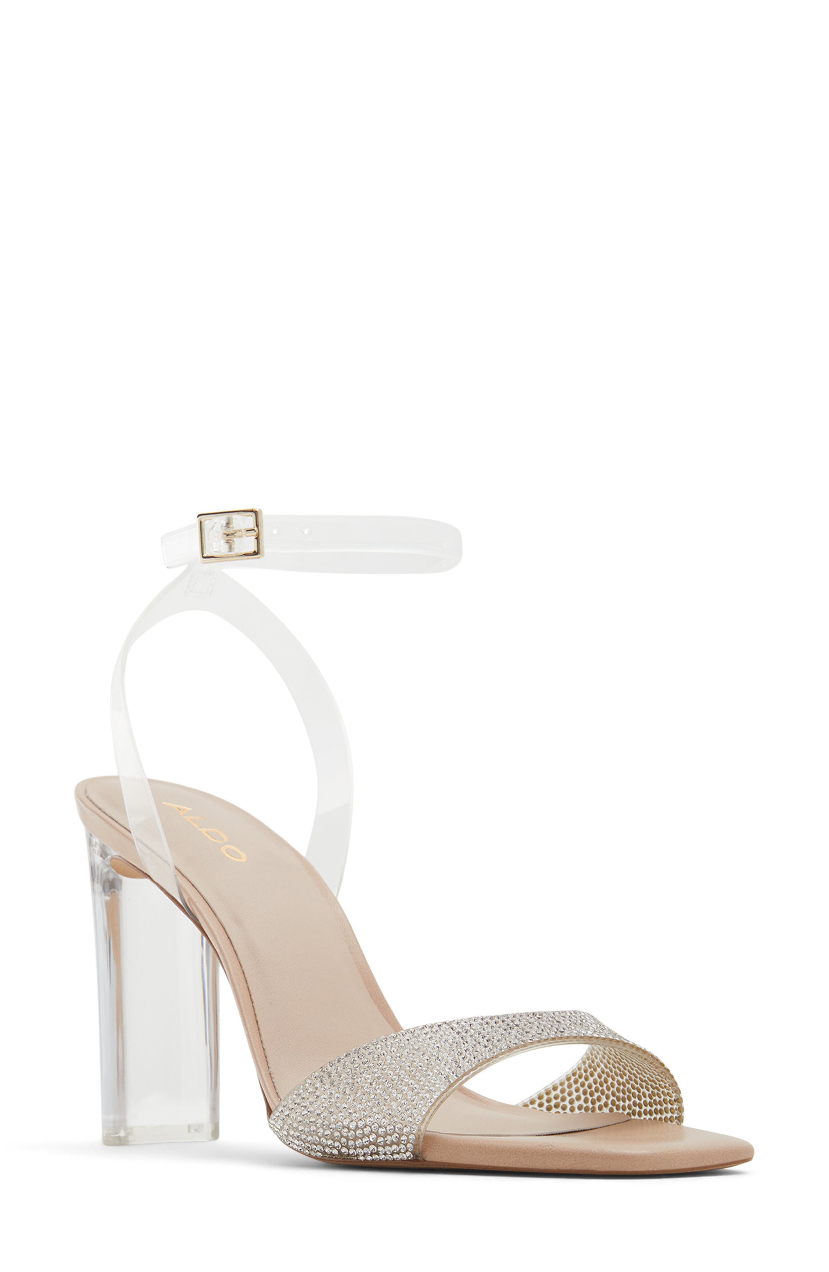 aldo clear sandals