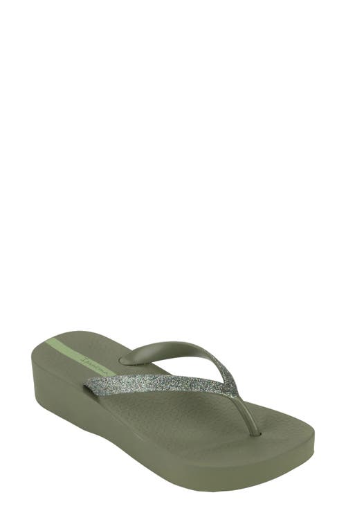 Ipanema Ipa Glitter Wedge Flip Flop at Nordstrom,