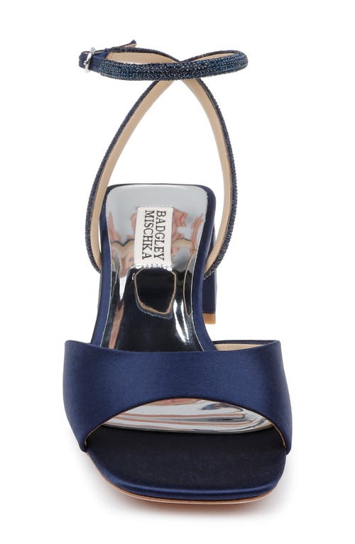 Badgley Mischka Infinity Ankle Strap Sandal In Midnight