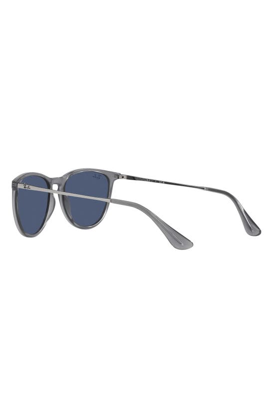 Shop Ray Ban Ray-ban 50mm Jr Round Sunglasses In Dark Blue