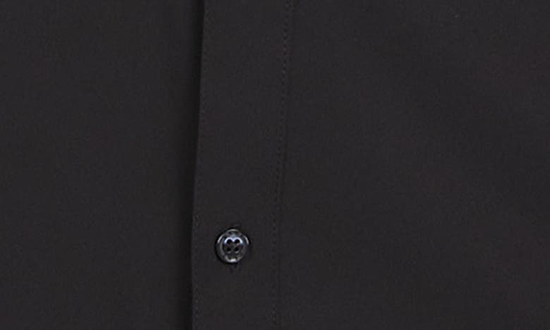 Shop Dkny Sportswear Lenox Short Sleeve Button-up Tech Shirt In Black