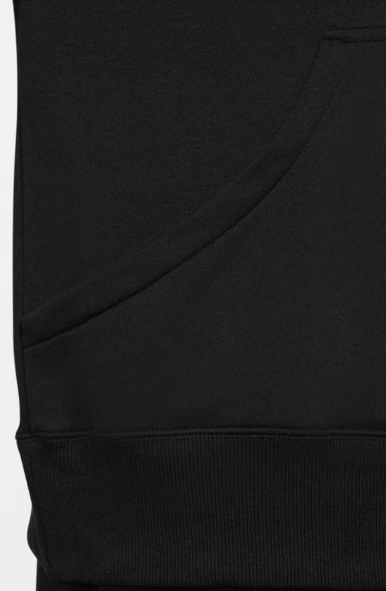 Shop Nike Sportswear Phoenix Oversized Full Zip Hoodie In Black/ Sail