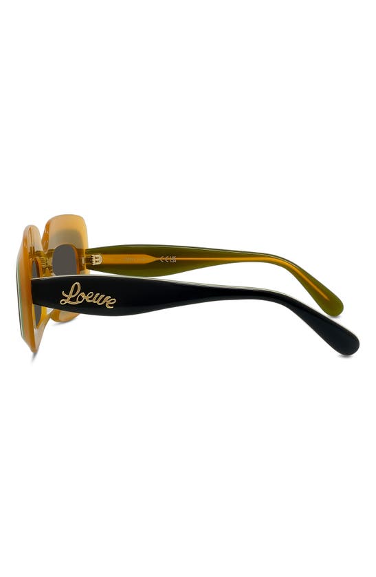 Shop Loewe X Paula's Ibiza 47mm Rectangular Sunglasses In Grey/ Other / Smoke