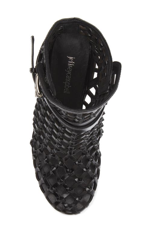 Jeffrey Campbell Loom Cage Bootie In Black