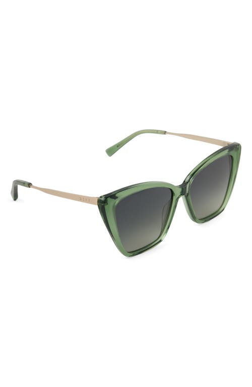 Shop Diff Becky Ii 56mm Cat Eye Sunglasses In Sage Crystal/g15