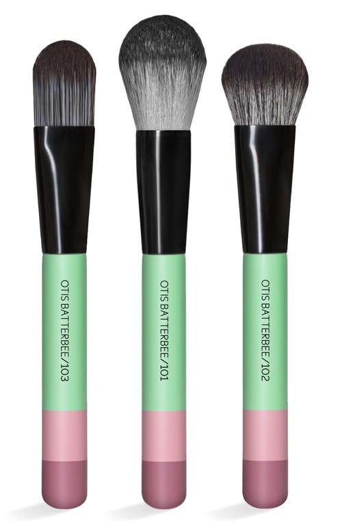 Face Makeup Brush Set in Verde