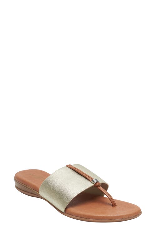 André Assous Nice Featherweights Slide Sandal Platino at Nordstrom,
