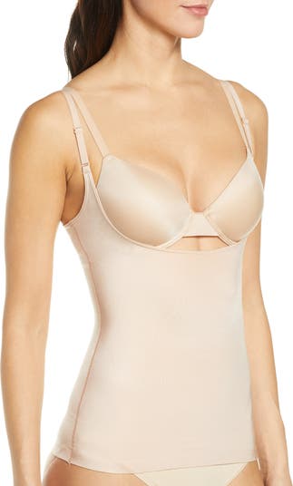 .com: Spanx Slimplicity Open-Bust Camisole, Small, Black