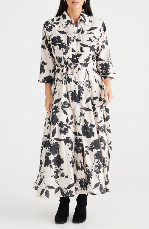 BRAVE + TRUE BRAVE+TRUE ROSSELLINI FLORAL PRINT SHIRTDRESS 