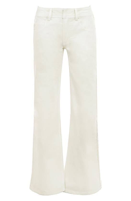 Shop House Of Cb Marli Wide Leg Jeans In Ivory