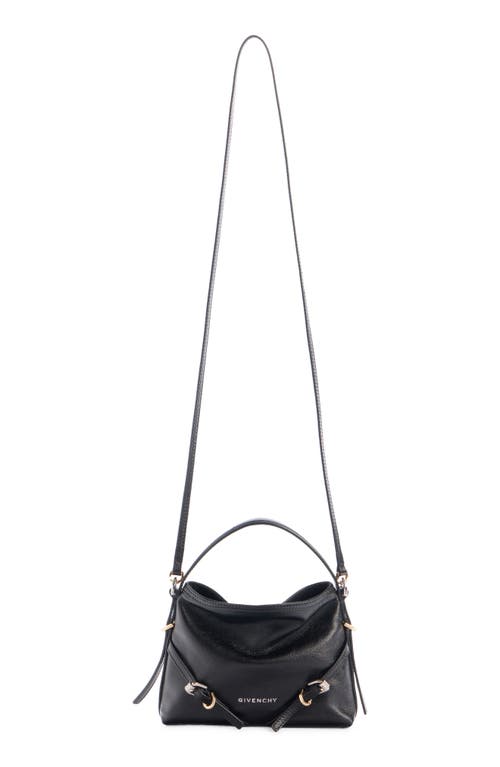 Givenchy Black Voyou S Bag Silver Logo Zip In Black