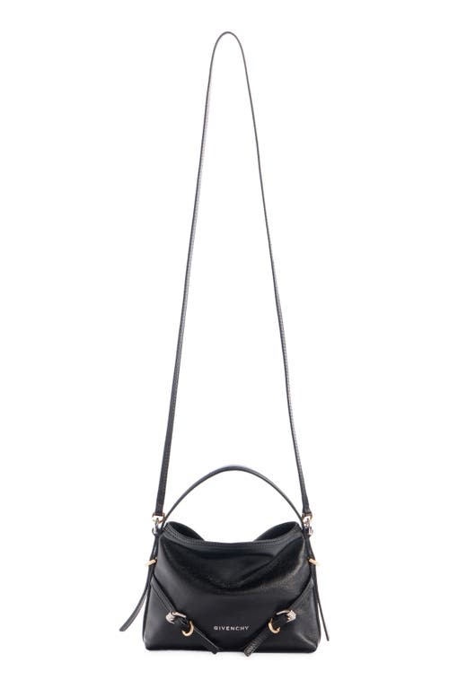 Shop Givenchy Nano Voyou Leather Crossbody Bag In Black