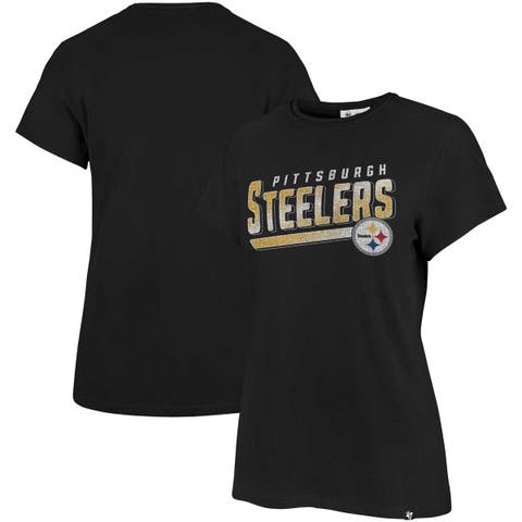 47 Brand / Women's Pittsburgh Steelers White Billie Cropped T-Shirt