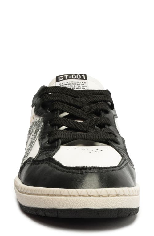 Shop Schutz St 001 Sneaker In White/black/prata