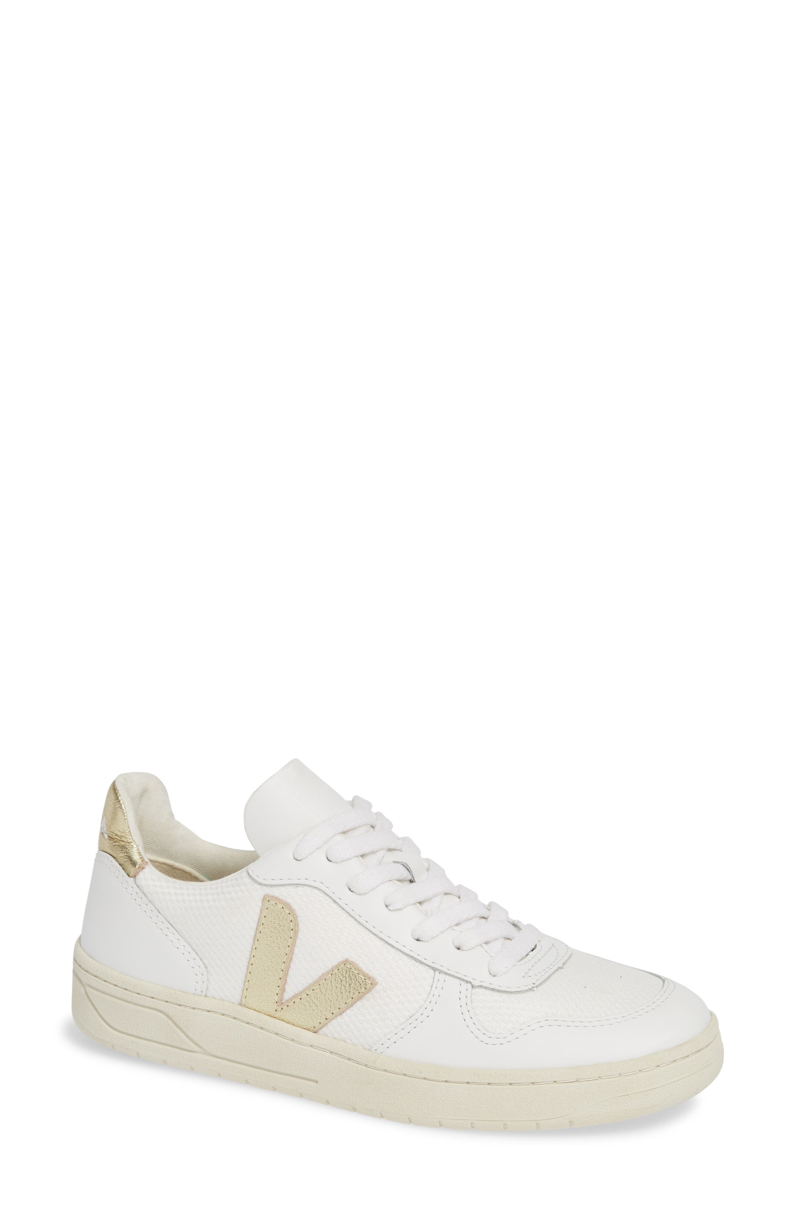 white and gold veja