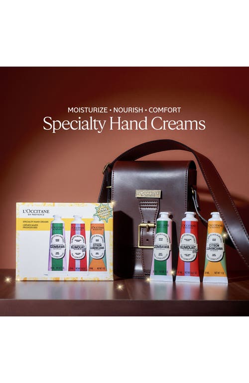 Shop L'occitane Nourishing & Protective Specialty Hand Cream Set (limited Edition) $39 Value In No Color