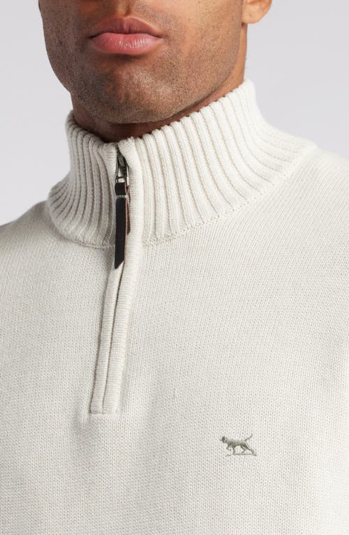 Shop Rodd & Gunn Merrick Bay Quarter Zip Sweater In Oat