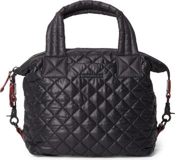 MZ WALLACE SUTTON QUILTED BASKET WEAVE WOVEN SHOULDER BAG SMALL