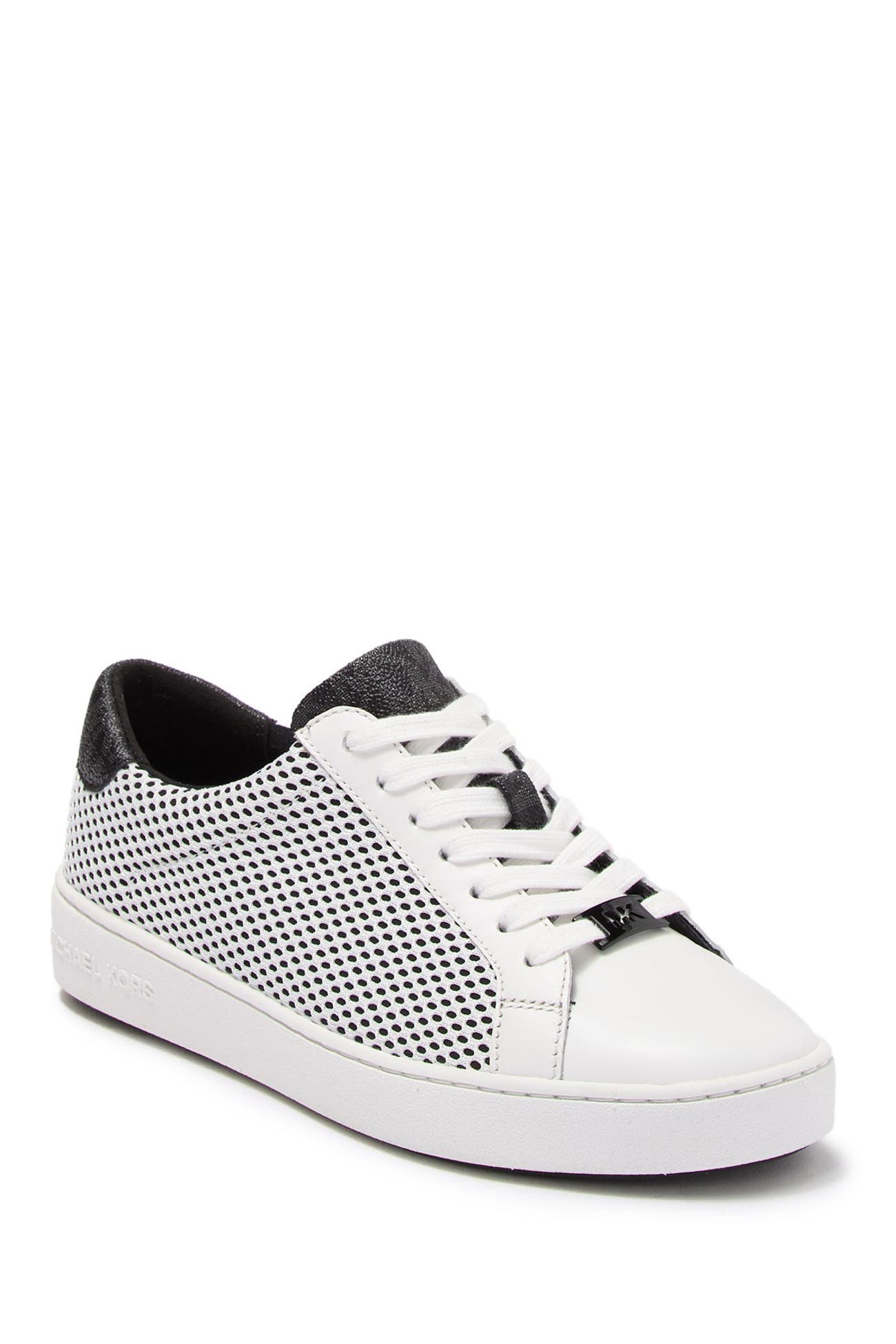 michael michael kors irving crocodile embossed leather sneaker