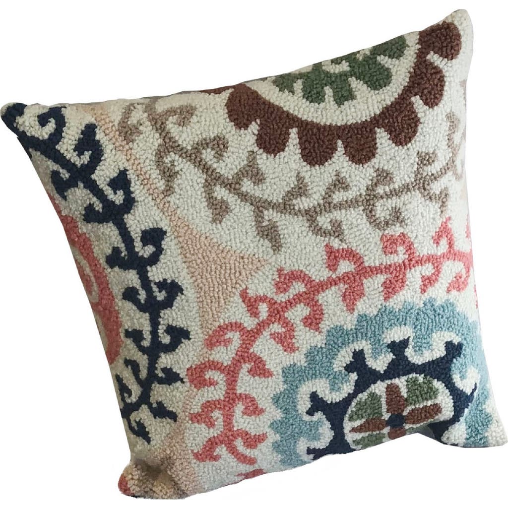 R16 Home Shayla Birch Indoor/outdoor Throw Pillow In Brown/cream/multi