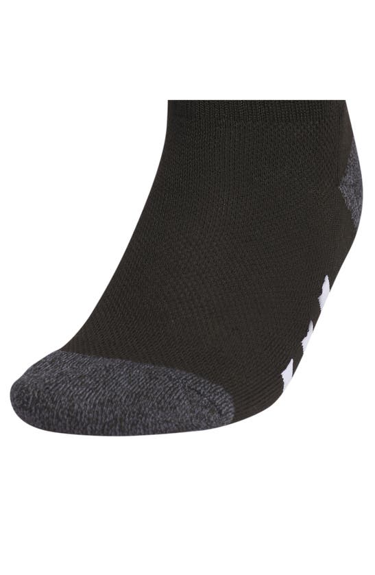 Shop Adidas Originals Kids' Athletic Cushioned Crew Socks In Black/ Onix Grey/ White