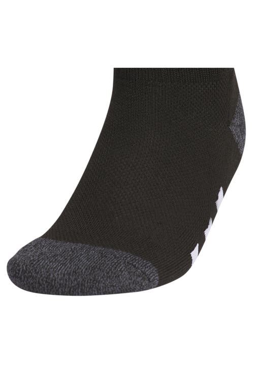 Adidas Originals Adidas Kids' Athletic Cushioned Crew Socks In Black/onix Grey/white