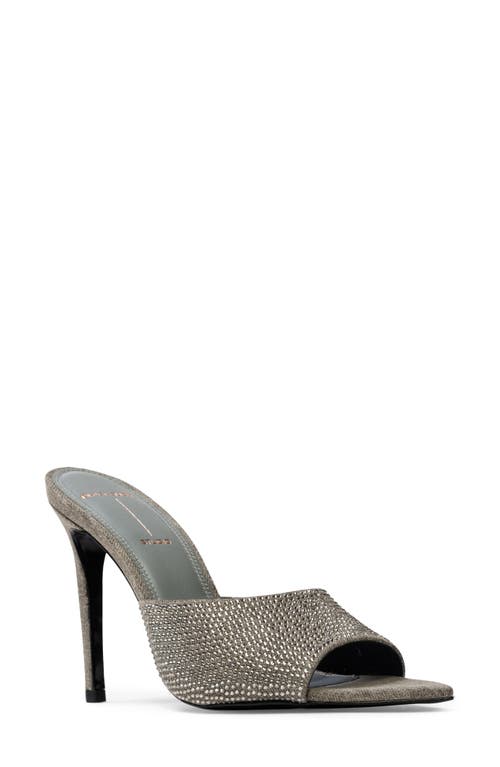 Shop Black Suede Studio Bella Embellished Sandal In Taupe Vintage Denim