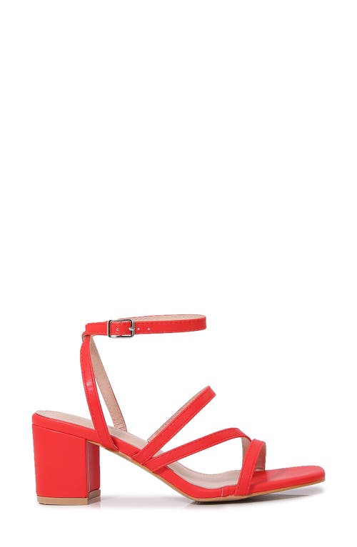 Shop Berness Lotus Sandal In Red