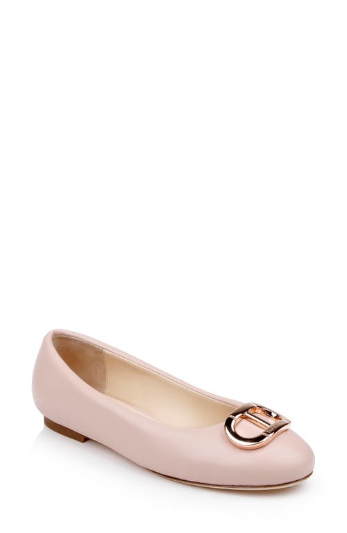 Shop Dee Ocleppo Prague Flat In Rose Leather